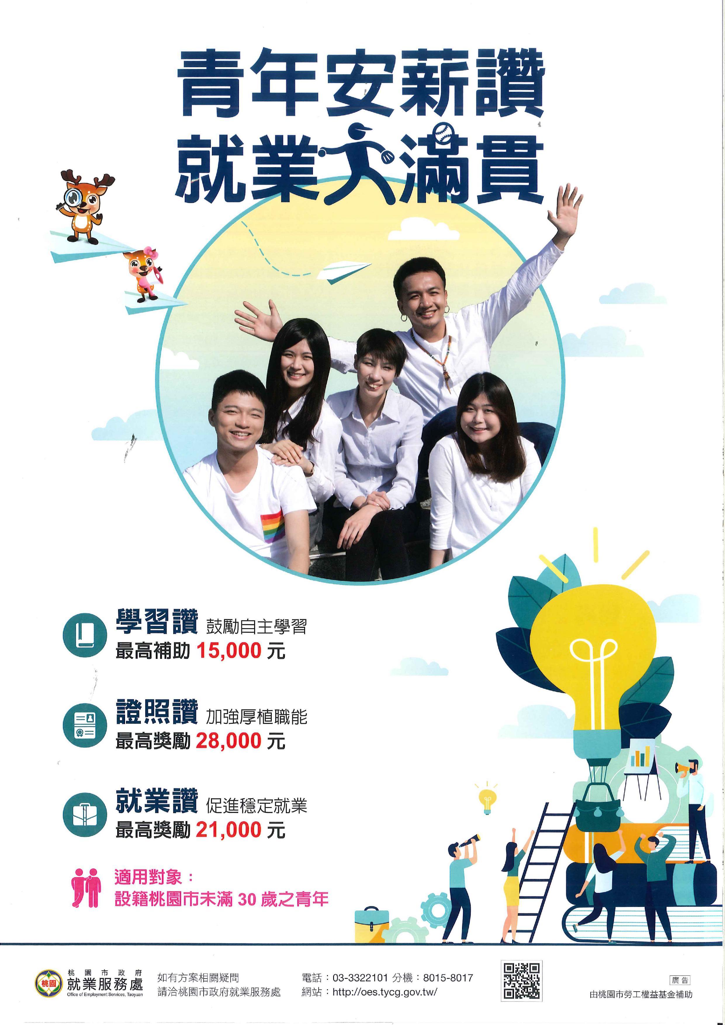 桃園市青年安薪就業讚方案