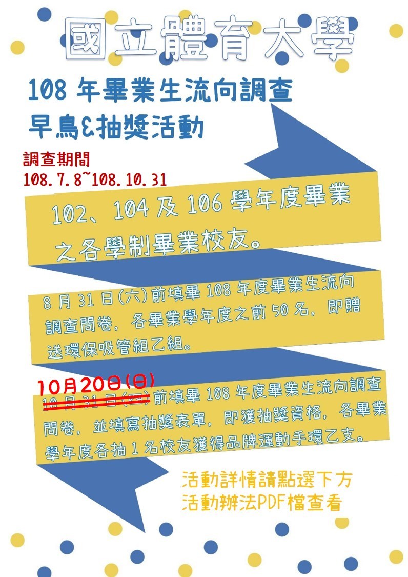 108畢流活動海報